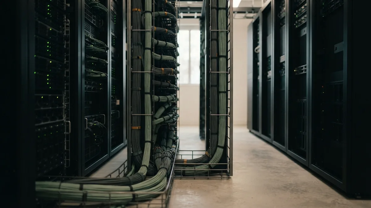 Balanced server design for trade priority Parallel server racks illustrate orderly matching rules and trade priority